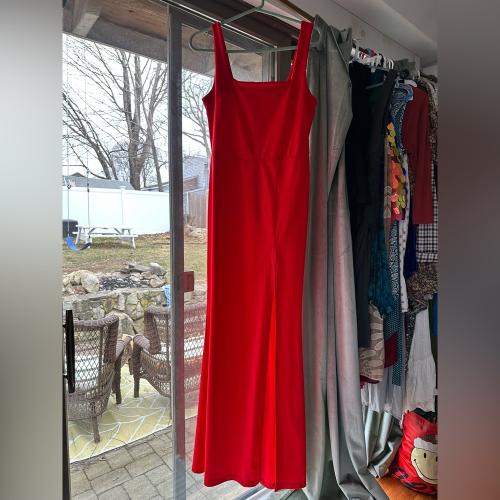 SHEIN Red Formal Dress